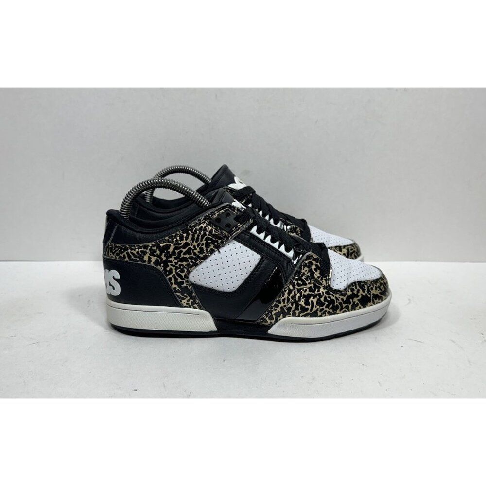 Osiris NYC 83 Low Top Mens Size 7.5‎ Skateboard Skater Shoes Leopard